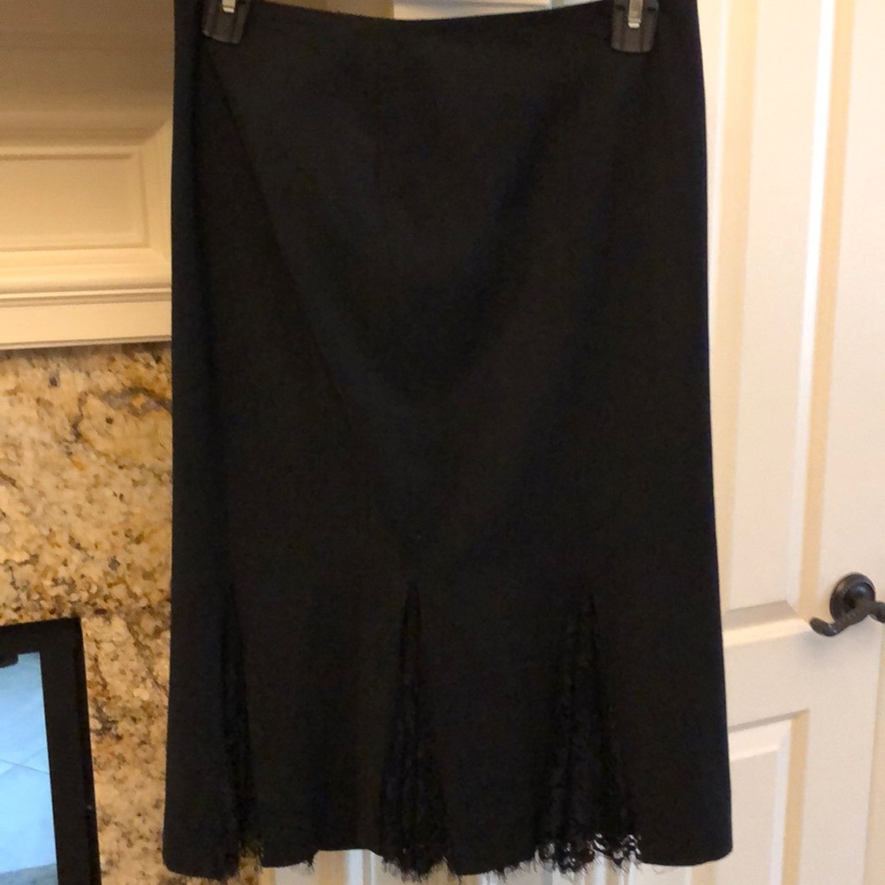 Black lace Bebe skirt